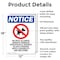Signmission No Pets Allowed Service, 12 in W x Rectangle, Aluminum OS-2PACK-NS-A-1218-V-14745 - alternate 2